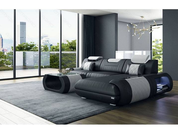 Ecksofa Rimini L-Form aus Leder