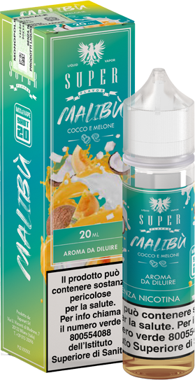 Super Flavor Malibu Liquido Shot 20ml Cocco Melone