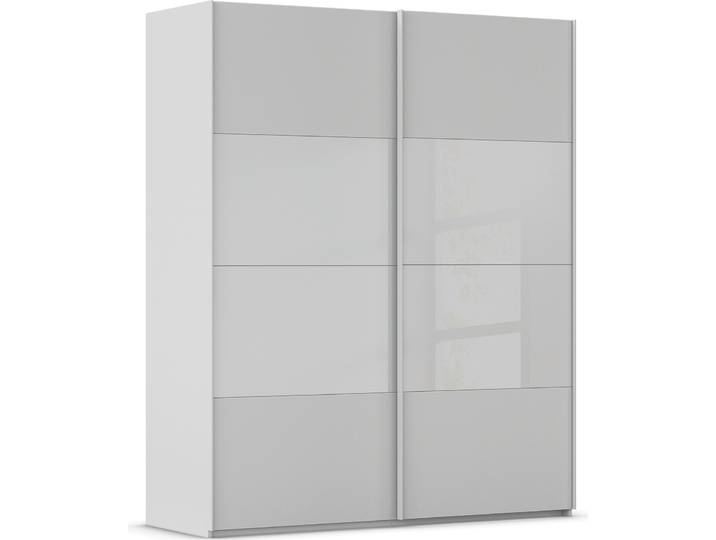 Schwebetürenschrank, Holzwerkstoff, Seidengrau, 181×223×67 cm, 2 Türen, Modern, Rauch