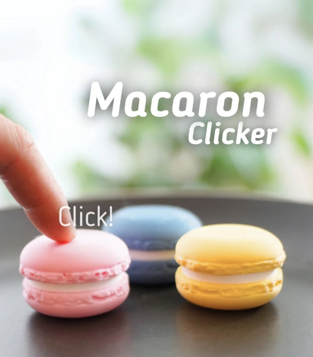 Vera's Arts & Dice Roze Macaron Clicker 3D Print Fidget Toy