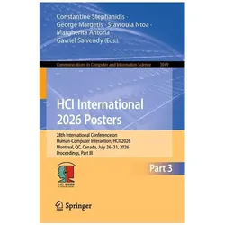HCI International 2026 Posters, Fachbücher von Gavriel Salvendy, Constantine Stephanidis, George Margetis, Margherita Antona, Stavroula Ntoa