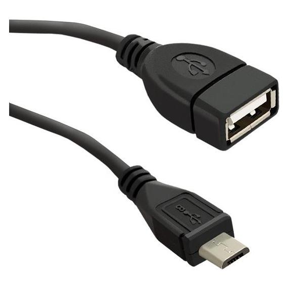Qoltec Kabel USB OTG 2.0 A żeński | Micro USB B męski | 0.2m (0.20 m, USB 2.0) (50404)