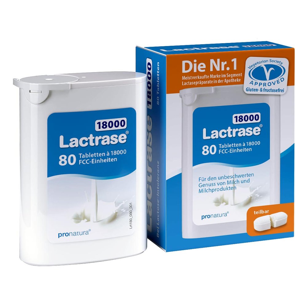 Pro Natura Gesellschaft für gesunde Ernährung mbH Lactrase 32.000 Fcc Tabletten Teilbar Im Spender 18707800