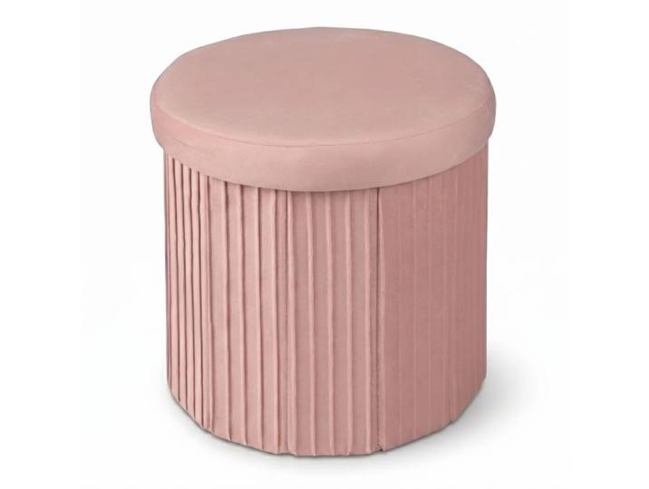 Relaxdays Hocker aus Samt mit Stauraum