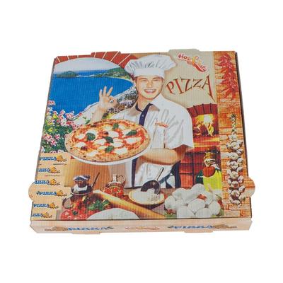 DayBays 3900 Stk. Pizza-Karton 31x31x4 cm Weiß Kraftpapier bedruckt mit Pizza-Motiv