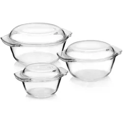 Sänger Geschirr Glasbräter Set, Auflaufform, Transparent