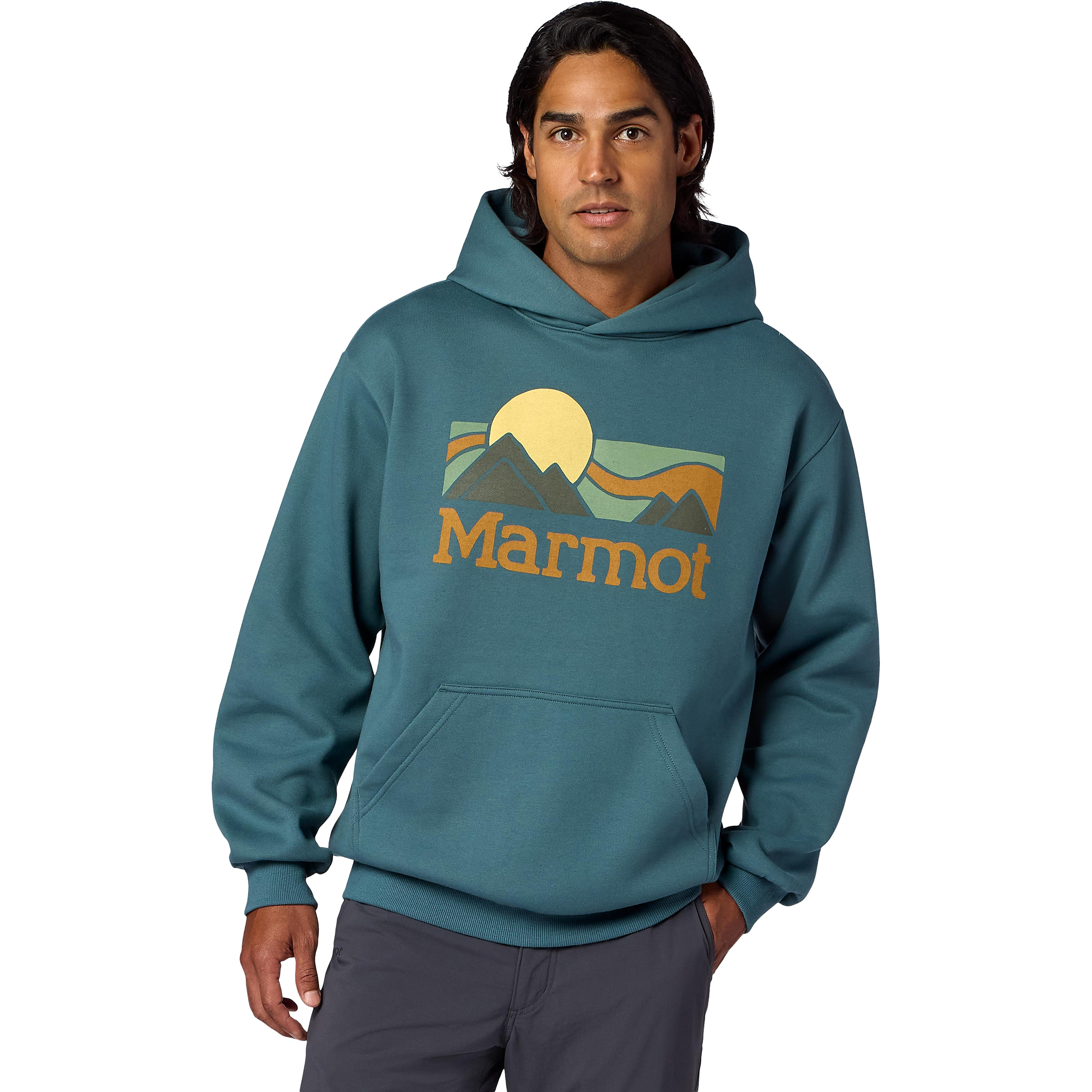 Marmot Coastal Herren Hoodies blau Größe XXL Lifestyle Elastisch