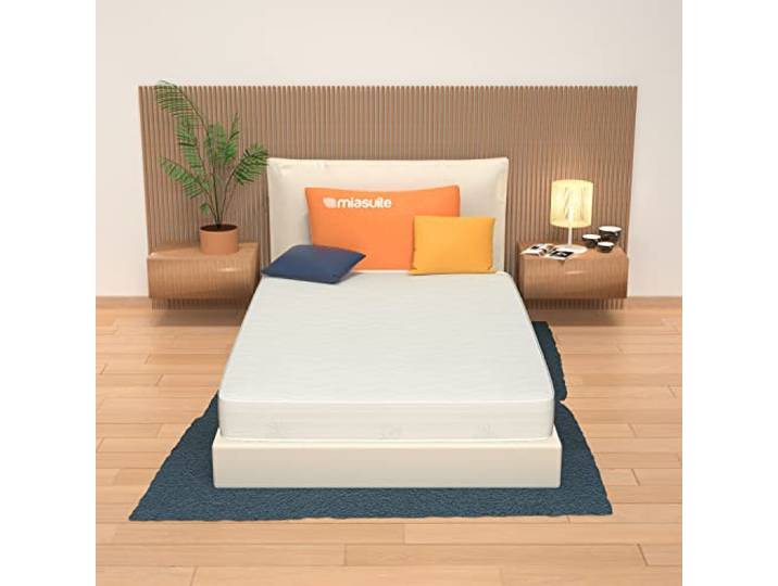 Matratze 120x190 cm, Höhe 21 cm - Einzelbett, aus Waterfoam, Aloe Vera Beschichtung, Unverformbare, Antiallergisch und Milbendicht. Modell: Plus H21