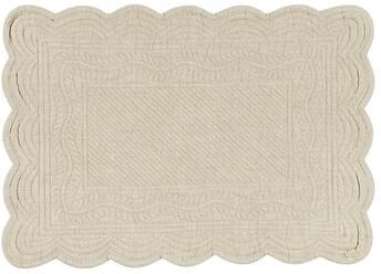 Set of 4 Marseille Rectangular Quilted Placemats - Natural - Ballard Designs
