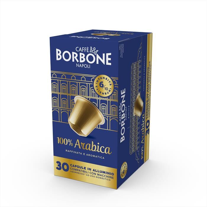CAFFE BORBONE Nespresso Alluminio 100% Arabica 30 Pz, N.d