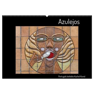 Azulejos - Portugals beliebte Kachel Kunst (Wandkalender 2027 DIN A2 quer), CALVENDO Monatskalender