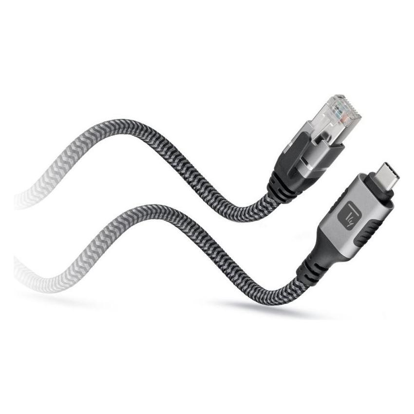 Techly Kabel sieciowy USB-C na Gigabit Ethernet RJ45 1m (CAT6, 1 m) (ICOC U3C-RJ45-010)