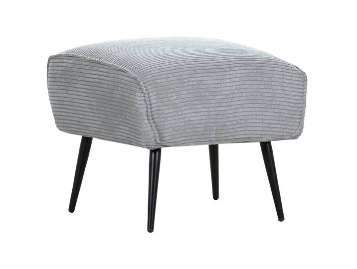 Landscape Hocker, Hellgrau, Metall, rechteckig, 60x49x53 cm, Stoffauswahl, Wohnzimmer, Hocker, Sitzhocker