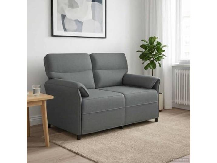 pokgdf Sofa 100% Polyester, Metallrahmen, MDF Modernes Design, Schaumstoffkissen, klappbare Armlehnen, Kunststoffbeine, für Wohnzimmer