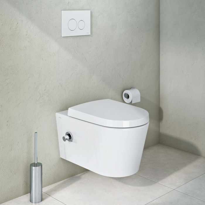 VitrA Options Wand-Tiefspül-WC 5176B003-1684 35,5x57,0cm, weiß, mit Bidetfunktion, mit integr. Armatur, rechts