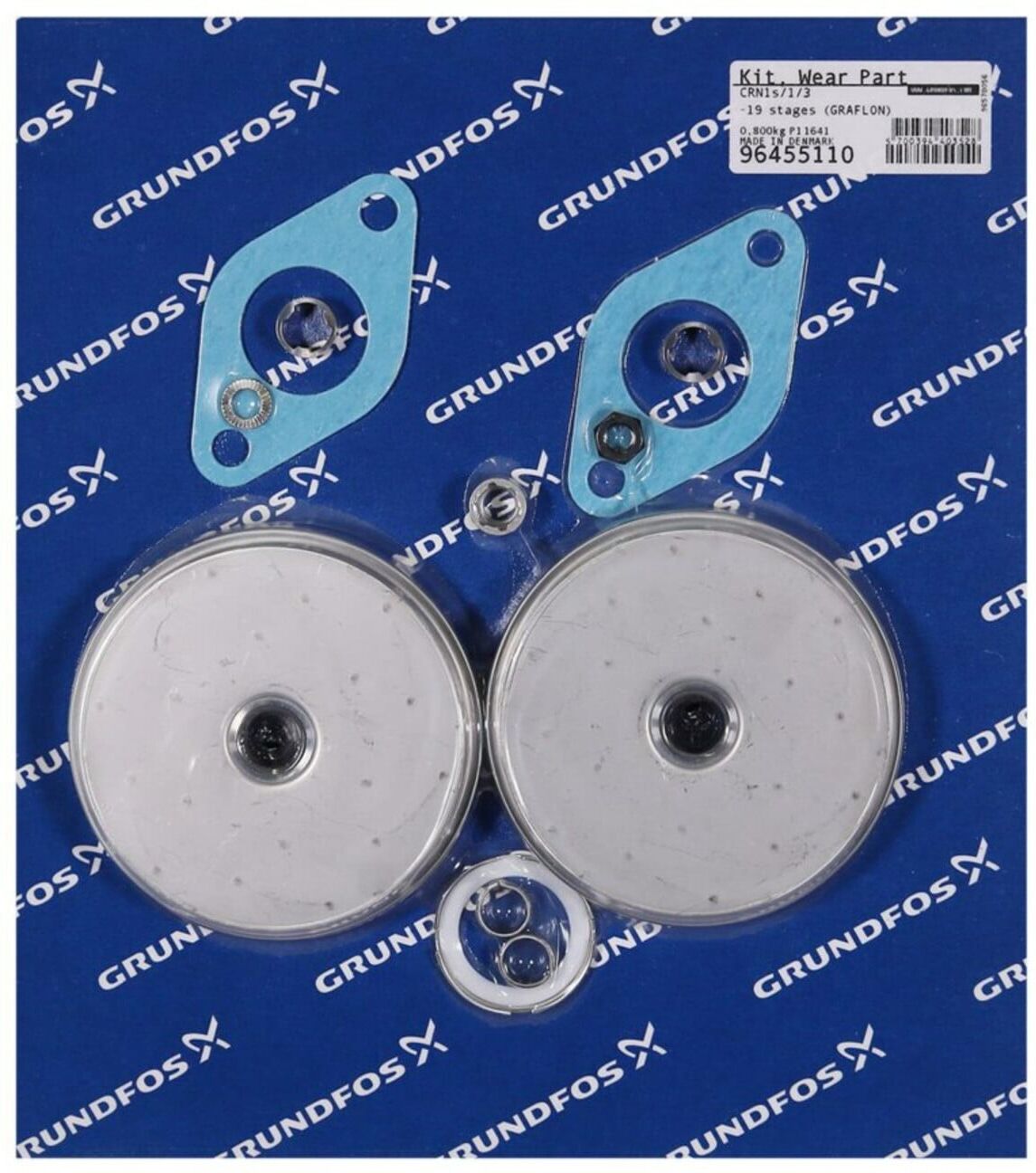 Grundfos Ersatzteil Kit Verschleißteile für CRN1s/1/3 -19 Stufen Graflon (96455110)