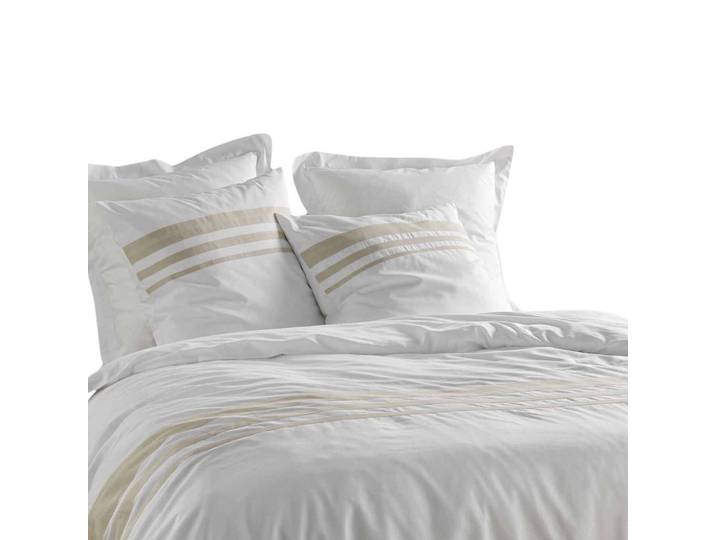 Douceur d´intérieur Bettwäsche Margaux 240/220 cm, Weiß, Naturmaterialen, 220x240 cm, Heimtextilien, Bettwäsche & Leintücher, Bettwäsche