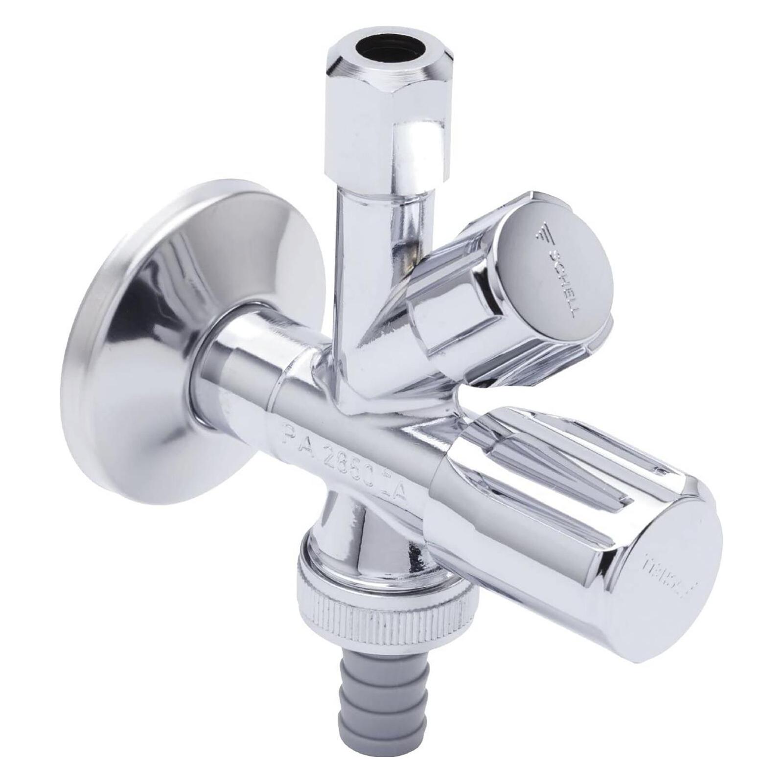 Schell Angle valve, 1/2 " x 3/8 " x 3/4 " combined (035510699)