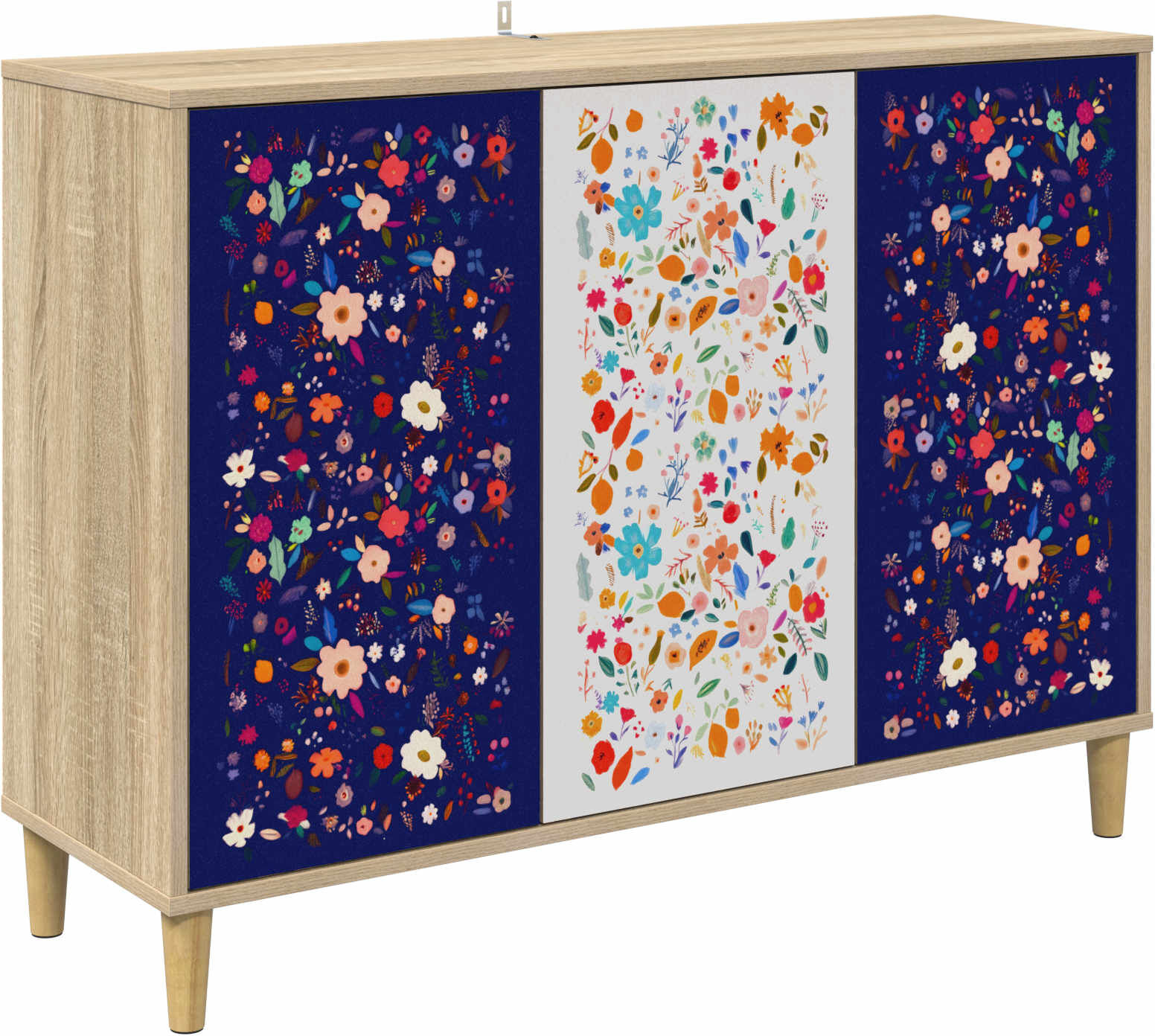 vidaXL Buffet MAINZ Sonoma 102 x 33 x 75 cm Bois d'ingénierie