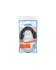 Manhattan USB-Kabel USB-C M bis USB Typ A M 3.1 Gen1 3 m geformt Schwarz (354981)
