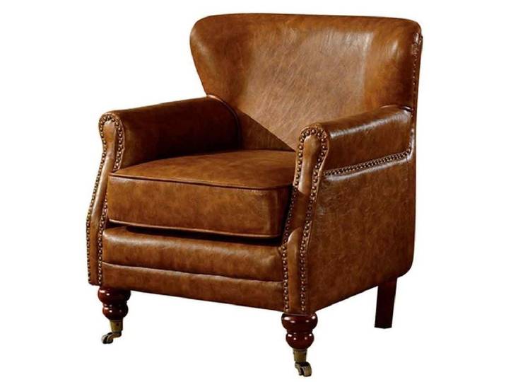 Xlmoebel Sessel Brauner Chesterfield Ohrensessel aus Leder mit eleganter Verarbeitung (Chesterfield Ohrensessel Braun Leder), Hergestellt in Europa