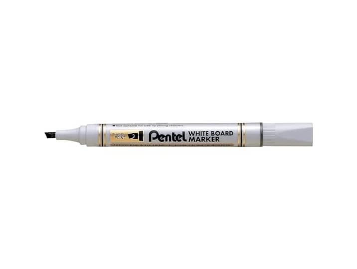 Pentel mw86-a marker voor whiteboard wigvormige punt gemiddelde inkt Lot de 12 zwart