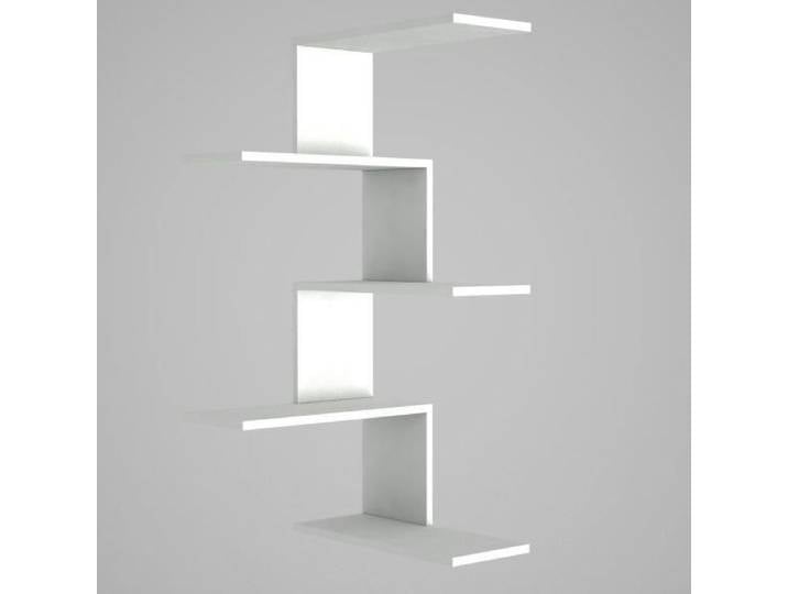 Étagère d'angle murale Caniko blanche - étagère triangulaire pour coin