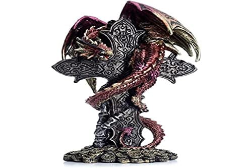 Puckator Figuur Keltisch Kruis Draak Dark Legends Meerkleurig