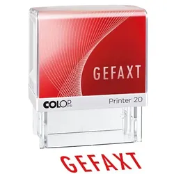 Colop Selbstfärbender Textstempel »Gefaxt« rot, 5.8x7x3 cm