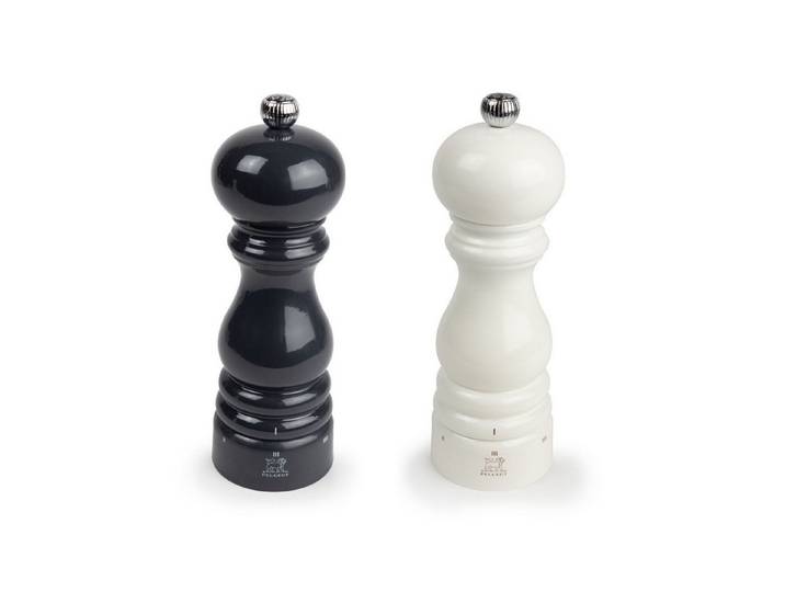 PEUGEOT Salz-/Pfeffermühle 22cm Pfeffermühle Schiefergrau Salzmühle Elfenbein PARISRAMA Manuell