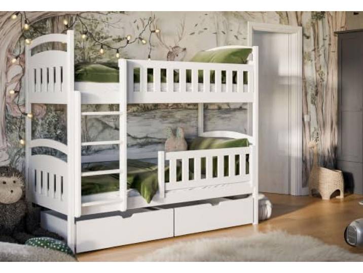Kids Collective Hochbett Etagenbett 90x200 cm Weiß