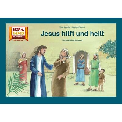 Jesus hilft und heilt / Kamishibai Bildkarten, Nonbook von Dorothea Ackroyd,Ursel Scheffler, Hase und Igel Verlag