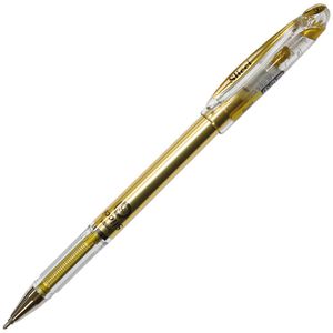 Pentel Gelschreiber Slicci Metallic, BG208XX, Strichbreite 0,4 mm, schnelltrocknend, Schreibfarbe gold
