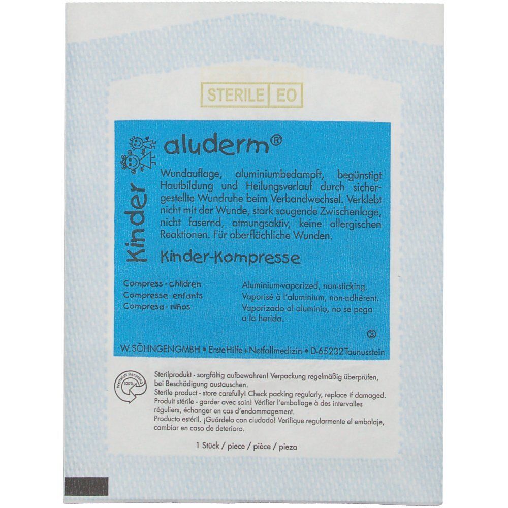 Aluderm Kinder Kompressen 4x6 cm 1 St