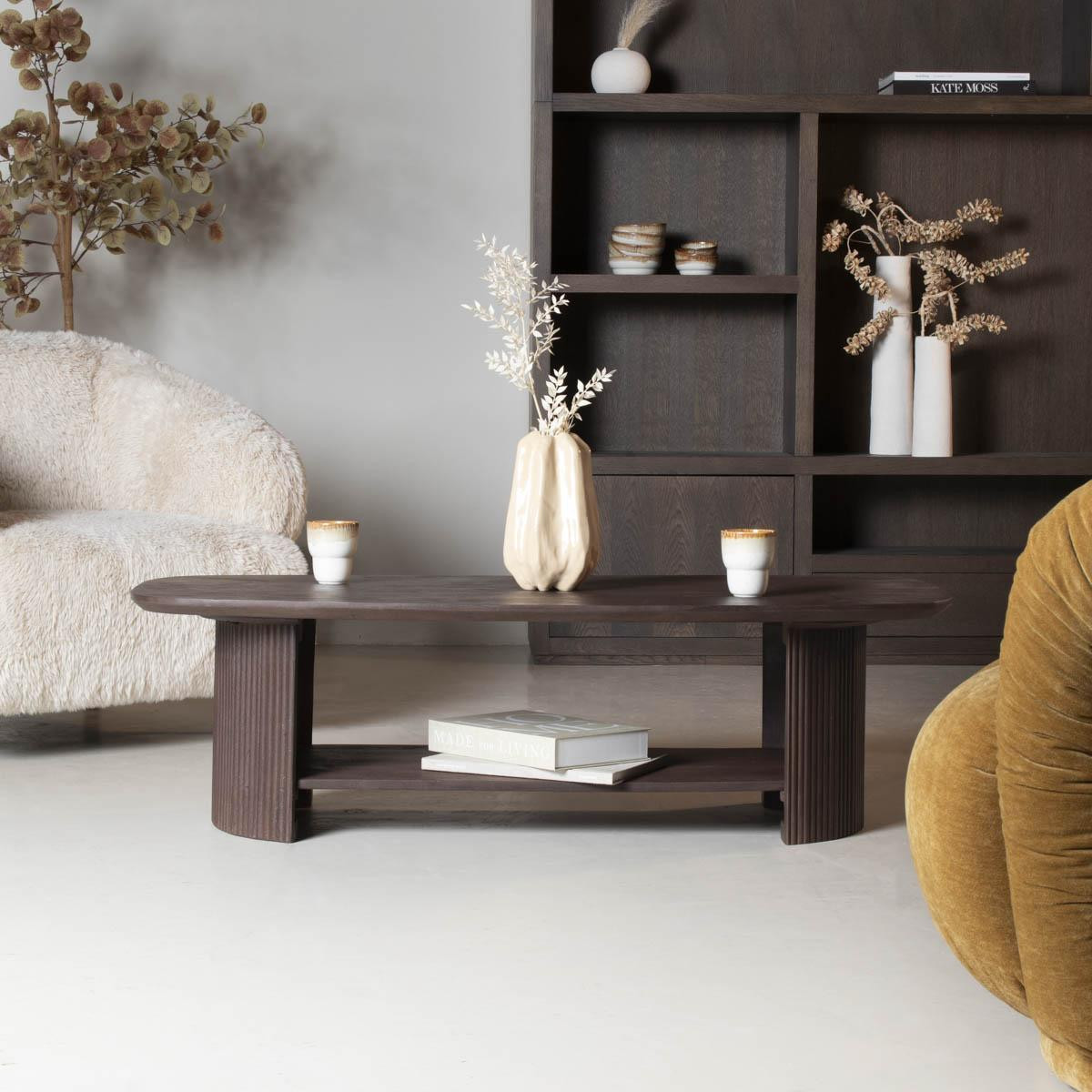 Salontafel Lorna Walnoot 130 cm - Giga Meubel