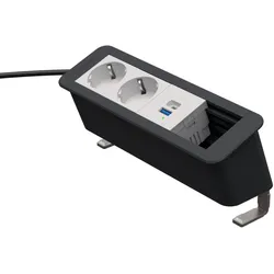 Kindermann CablePort Office desk 4-fach - 2x Strom + 1x USB-A/C + 1 freier Slot ...