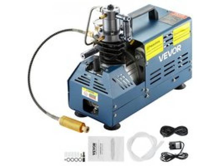 VEVOR Compresseur Haute Pression 30 MPa 1800 W 220 V Compresseur Air PCP Décompression Automatique, pour Carabine à Air Comprimé Paintball, Carabine PCP, Pistolet d'Air Comprimé, Bouteille de Plongée