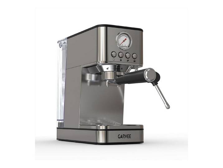 GarveeMore Siebträgermaschine EM621, 1.7l Kaffeekanne, Espressomaschine Mit Thermoblock-Schnellheizsystem & Milchschäumer