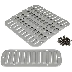 Schneider Electric NSYCAG180X62M Metall-Ausgangsgitter, Ausschnitt 180x62mm, Außenabmessungen 208x90mm IP20  - 5 Stück