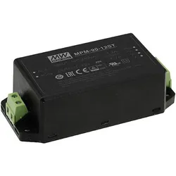 MeanWell, Spannungswandler, MPM-90-24ST Netzteil & Spannungsumwandler Indoor 90 W Schwarz