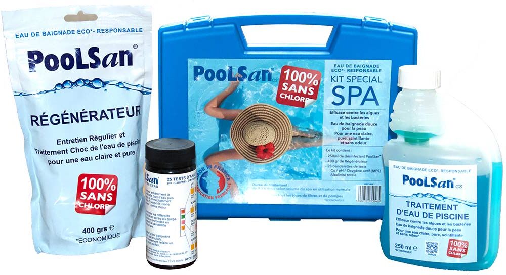 Kit d'entretien complet Poolsan sans chlore pour spa