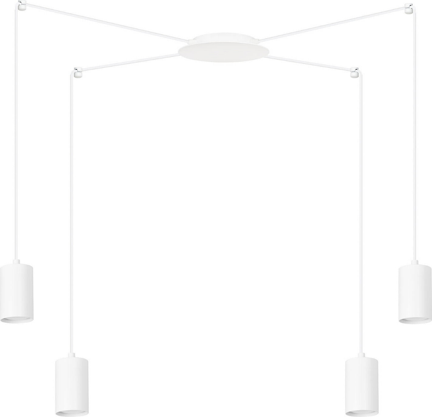 Emibig Lighting Hanglamp TRAKER wit 4xGU10 30W