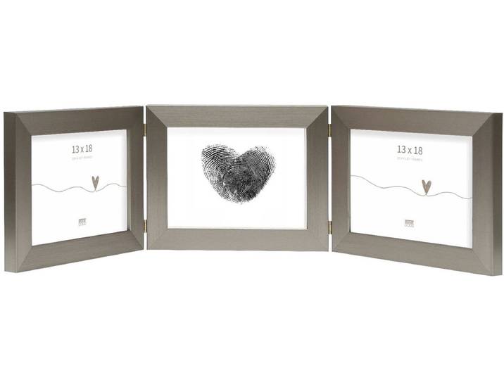 Deknudt Frames fotolijst S41VD1 H3H - zilver - drieluik - 3x 13x18 cm
