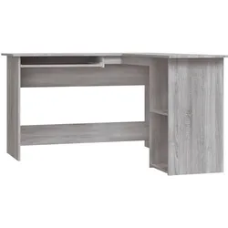 vidaXL Eckschreibtisch Grau Sonoma 120x140x75 cm Holzwerkstoff