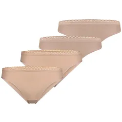 NUR DIE Damen Slip Daily Micro Slip + String 4er Pack