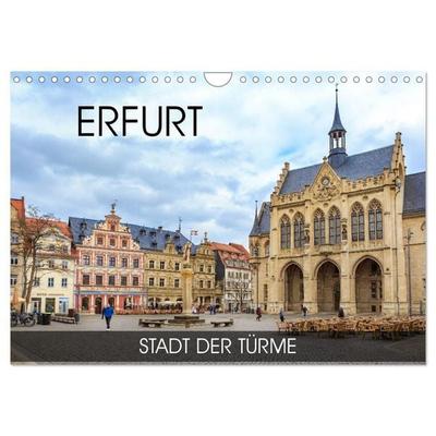 Erfurt - Stadt der Türme (Wandkalender 2027 DIN A4 quer), CALVENDO Monatskalender