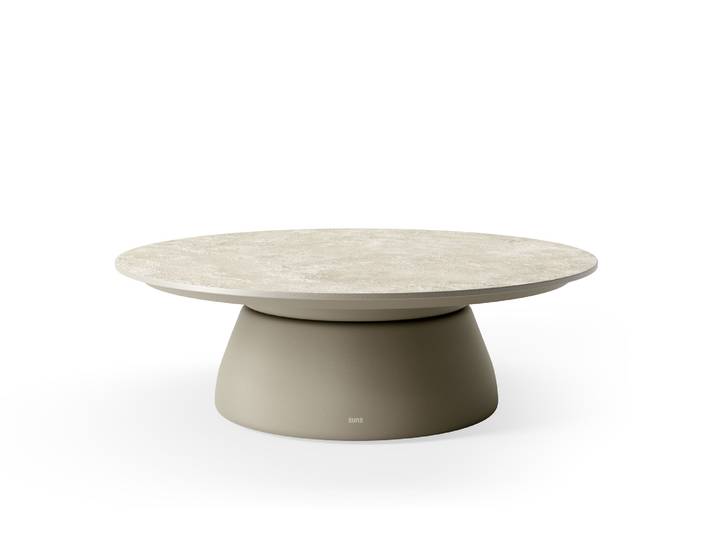 Suns Farzi Beistelltisch Aluminium/Neolith Stone grey