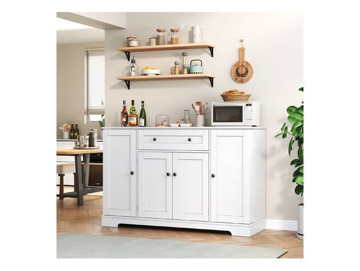 Fine Life Pro Sideboard Küchenbuffet modern, 138 cm, Schublade, Regaltüren, verstellbare Böden