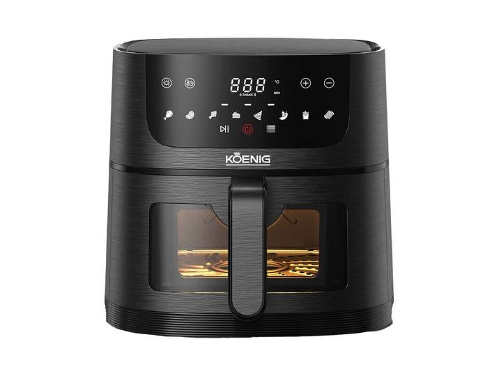 Koenig Quick & Pure 4 Heissluftfritteuse Schwarz