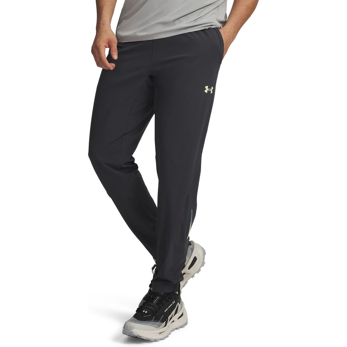 Under Armour M Explor Trail Run Pant gray fade green (016) XL 6009550-016-XL